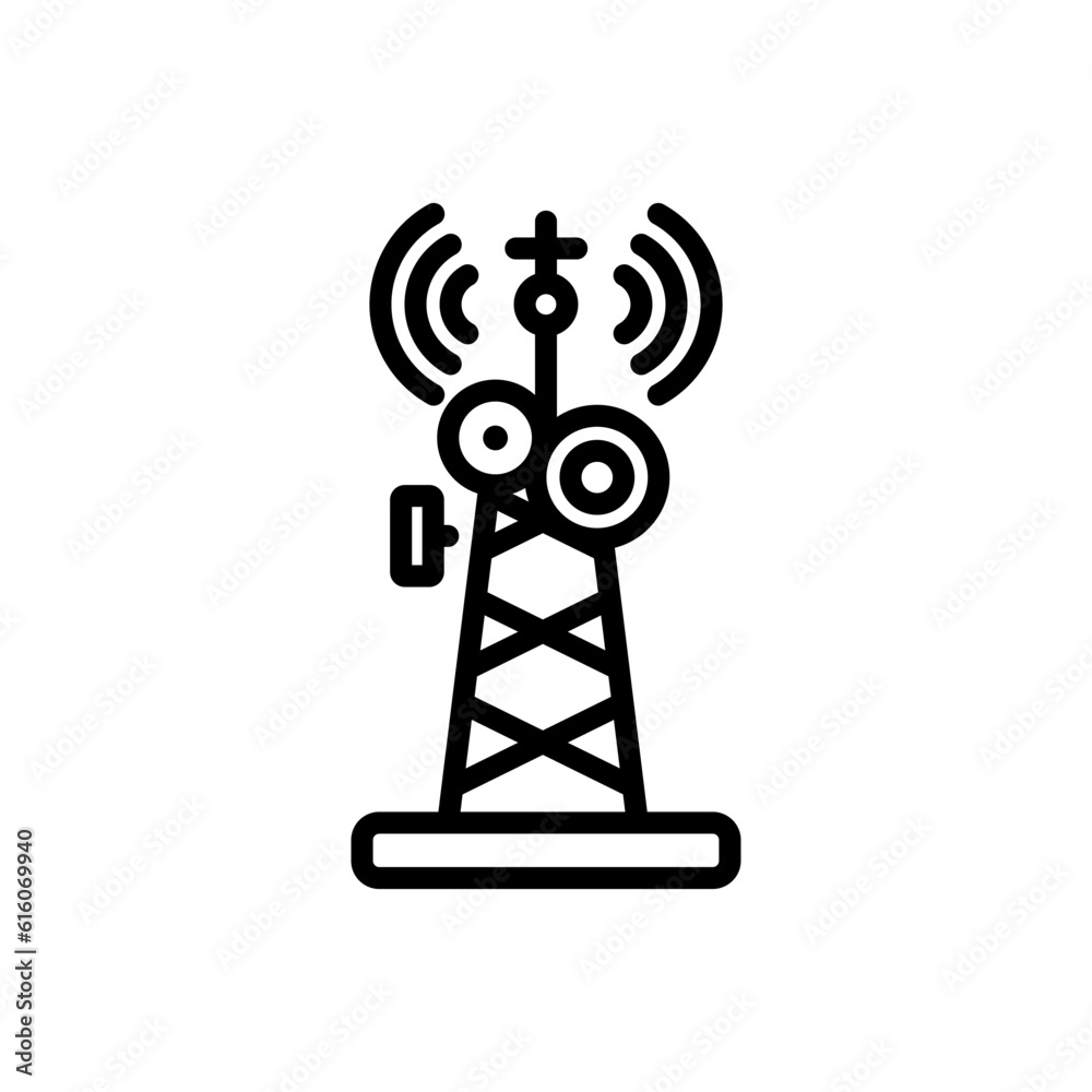 radio antenna sign symbol vector icon radio antenna sign symbol vector icon