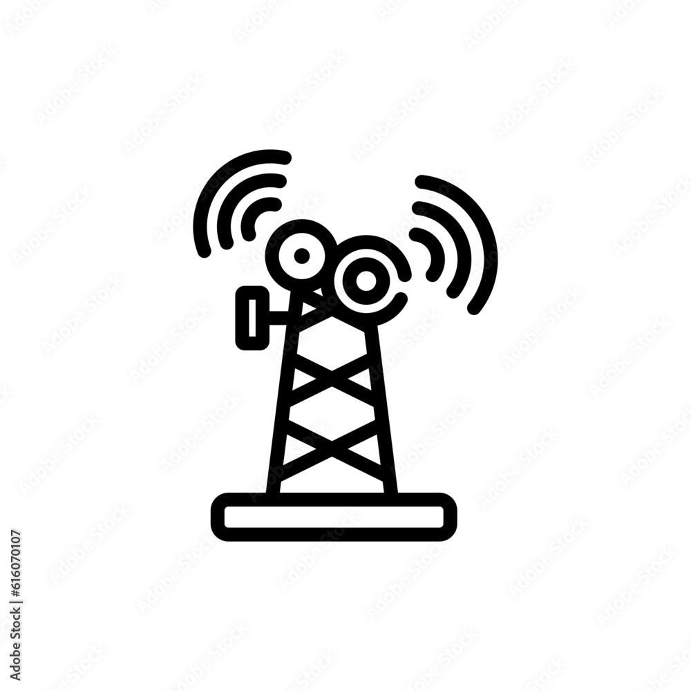 radio antenna sign symbol vector icon radio antenna sign symbol vector icon
