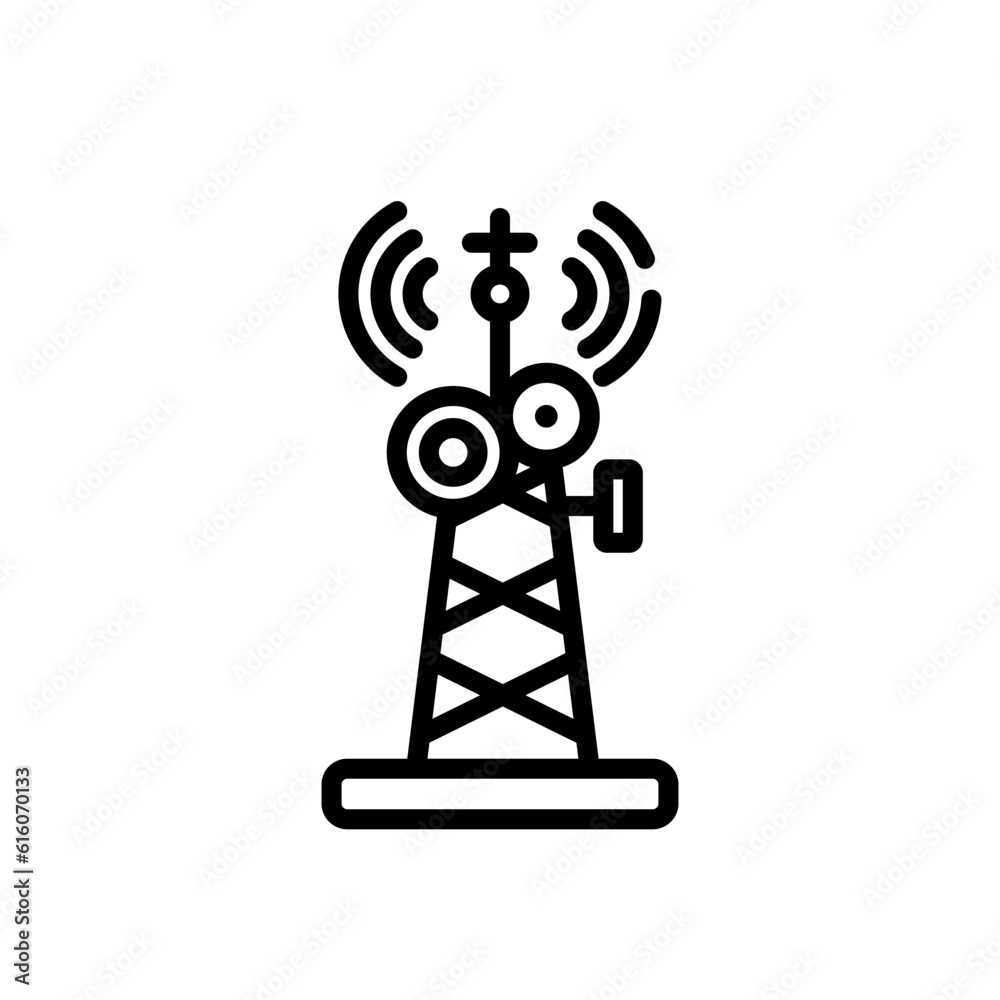 radio antenna sign symbol vector icon