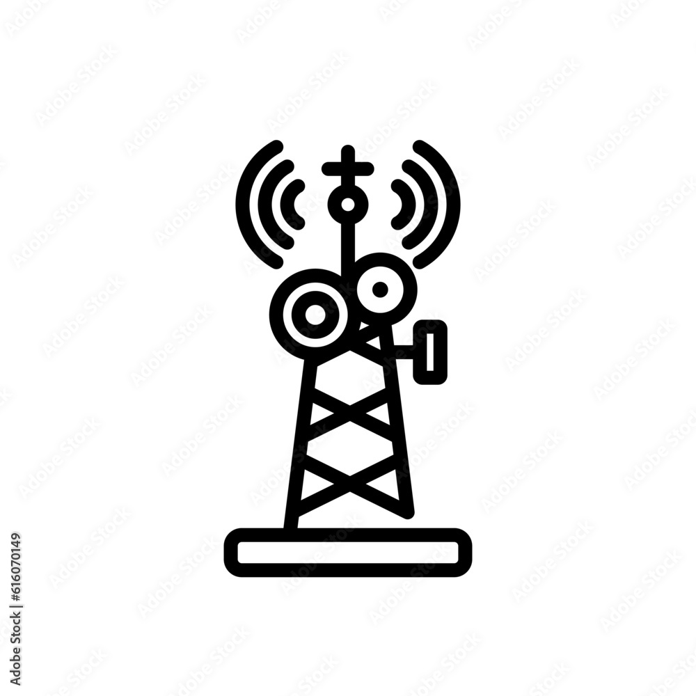 radio antenna sign symbol vector icon radio antenna sign symbol vector icon