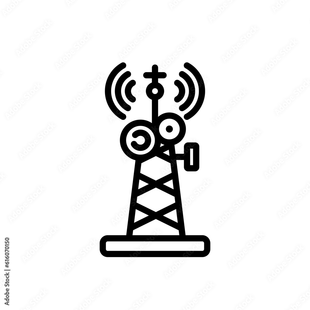 radio antenna sign symbol vector icon radio antenna sign symbol vector icon