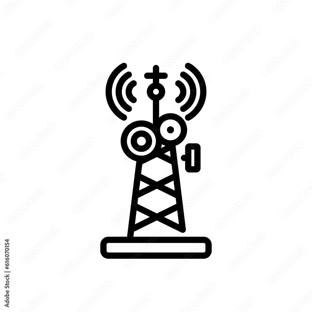 radio antenna sign symbol vector icon