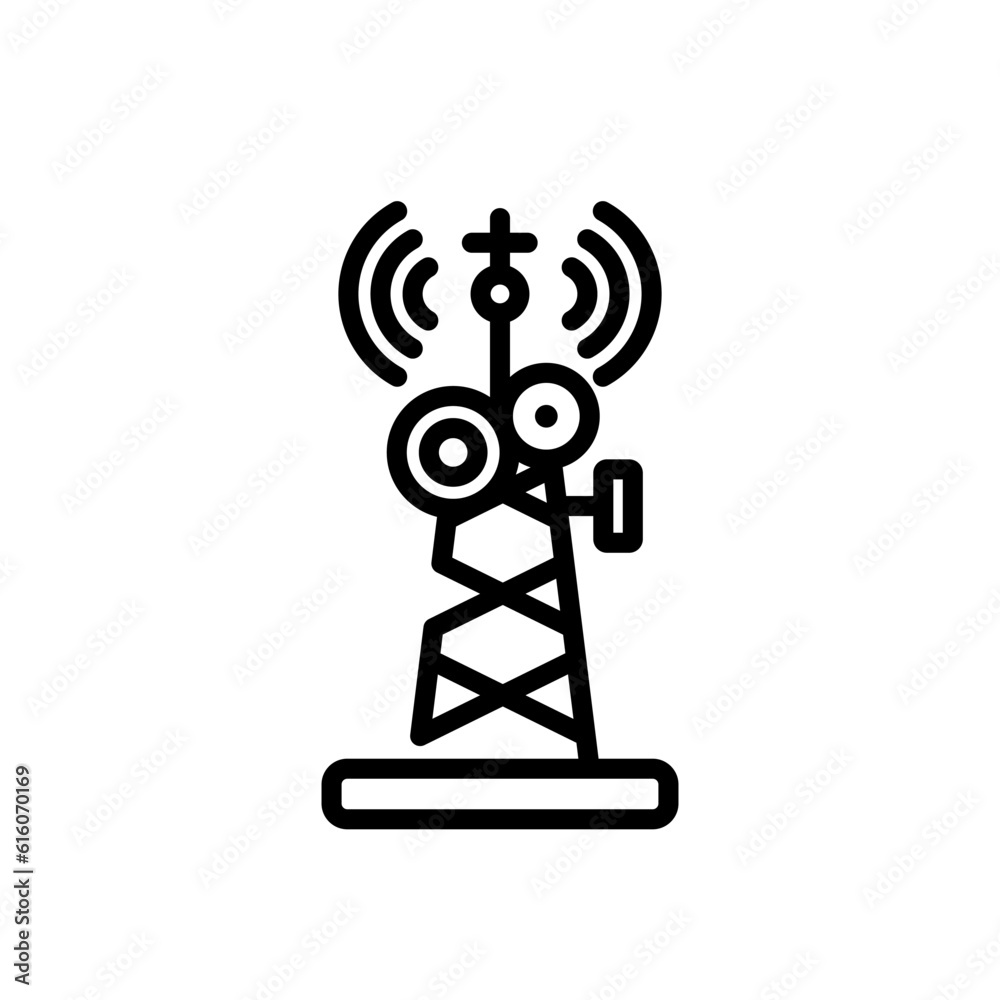 radio antenna sign symbol vector icon radio antenna sign symbol vector icon