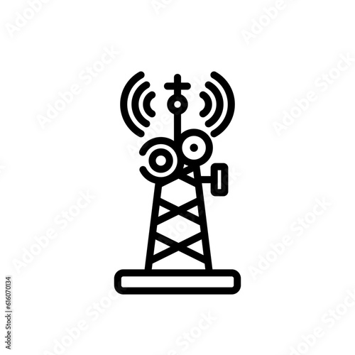 radio antenna sign symbol vector icon