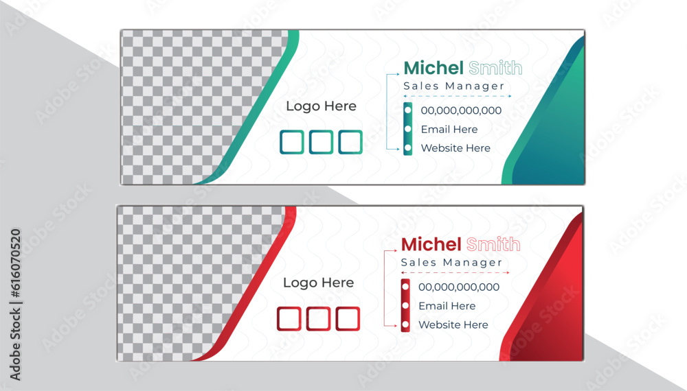 Email signature template, business and corporate design Email signature template, business and corporate design