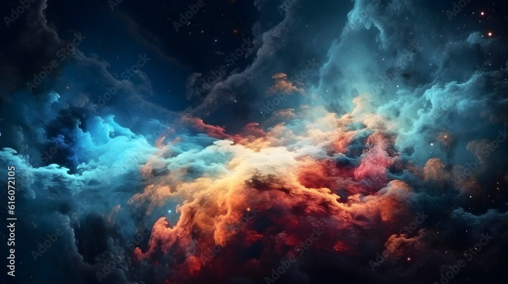 Stary night cosmos ,Colorful space galaxy cloud nebula ,generative ai Stary night cosmos ,Colorful space galaxy cloud nebula ,generative ai