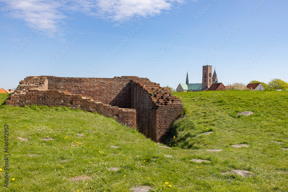 Ruins of old Ribe house, Ribe is a town in Esbjerg municipality in the Region of Southern Denmark in ,Denmark,scandinavia,Europe