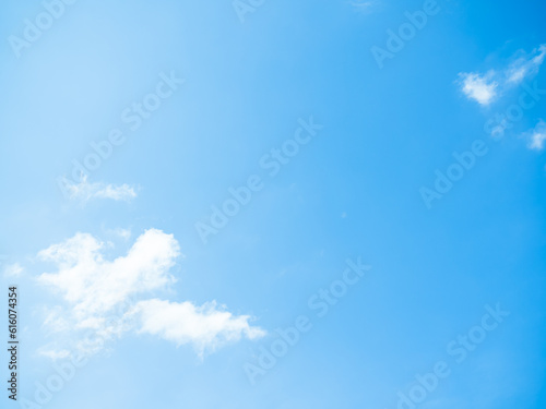 Blue Sky White Cloud Background,Cloudy Summer Clear Beauty Light White on Texture Spring Day Horizon,Sunny Winter Nature Air,Environment co2 Concept.