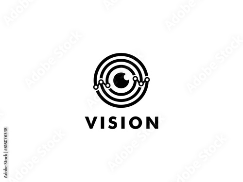 Vision Tech Logo vector template