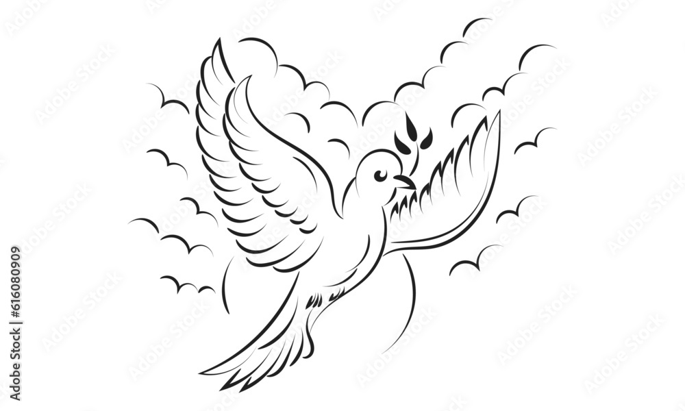 Obraz premium Pentecost poster design for print or use as card, flyer or T shirt