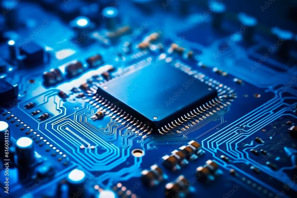 Computer micro chip with motherboard technology