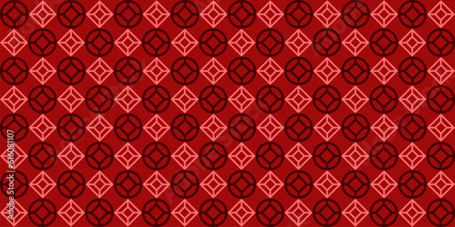Seamless texture retro geometric ornamental pattern