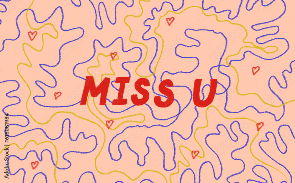 Miss You - Postcard, Greeting card Miss You - Postcard, Greeting card