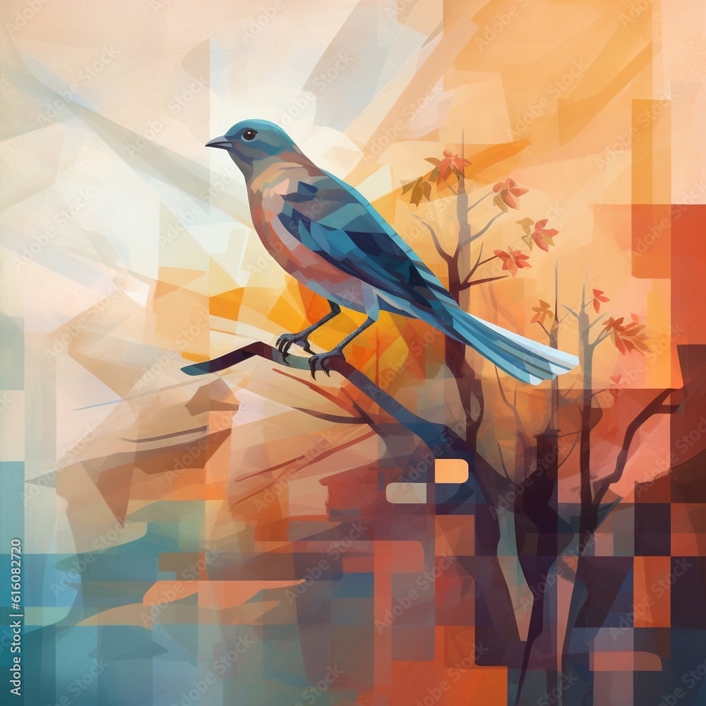 Fototapeta premium illustration of a bird