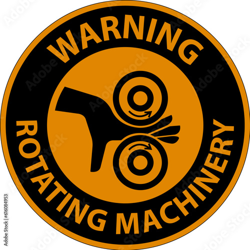 Warning Sign Rotating Machinery Keep Hands Away