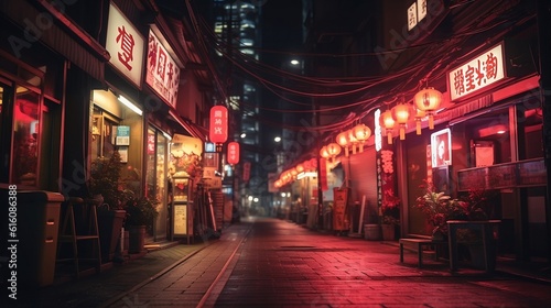 japan street in the night time © maksim