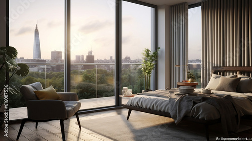 modern living room, AI-generated	
