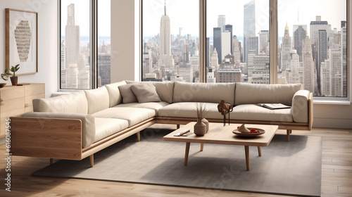 modern living room, AI-generated