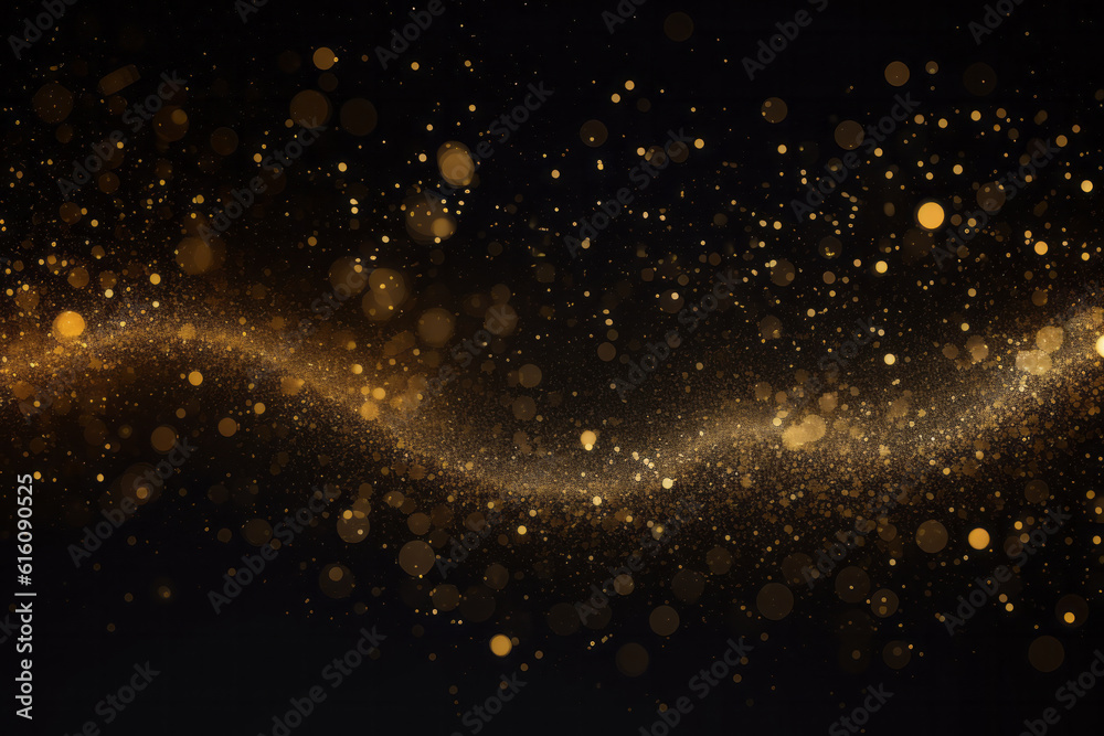 Fototapeta premium Beautiful Glittering Confetti Background, Generative AI