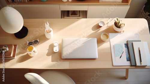 person working in office, AI-generated