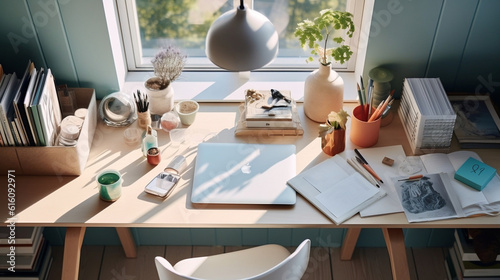 person working in office, AI-generated