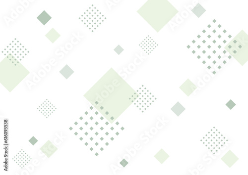 グリーンのシンプルな幾何学模様の背景