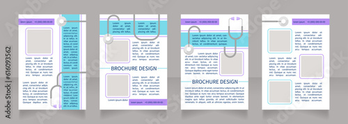 Hypertension symptoms and signs blank brochure layout design. Vertical poster template set with empty copy space for text. Premade corporate reports collection. Editable flyer paper pages