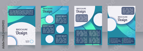 Sweet dishes for dieting blank brochure layout design. Vertical poster template set with empty copy space for text. Premade corporate reports collection. Editable flyer paper pages