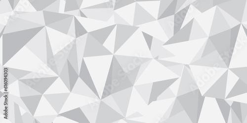 Abstract background with triangles. Geometric gray ice texture background.