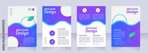 Kids obesity treatment and dieting blank brochure layout design. Vertical poster template set with empty copy space for text. Premade corporate reports collection. Editable flyer paper pages