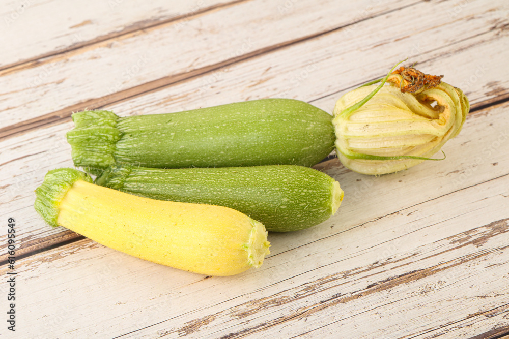 Raw baby organic zucchini heap Raw baby organic zucchini heap