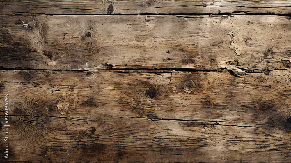 Fototapeta premium Striped old wood planks texture. Naturally weathered old elm wood texture background. Wooden planks texture background.
