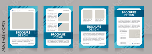 Banking support service information blank brochure layout design. Vertical poster template set with empty copy space for text. Premade corporate reports collection. Editable flyer paper pages
