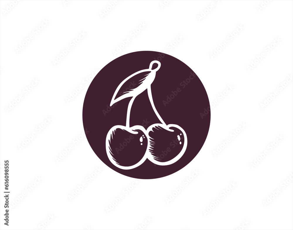 Simple cherry logo design ideas Simple cherry logo design ideas