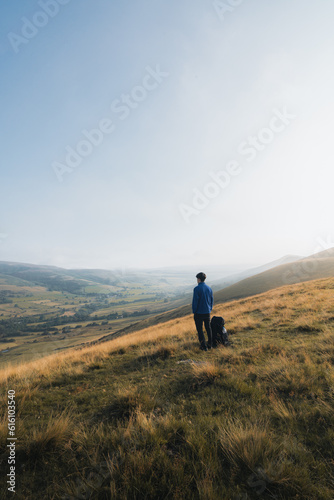 hiker in the mountains