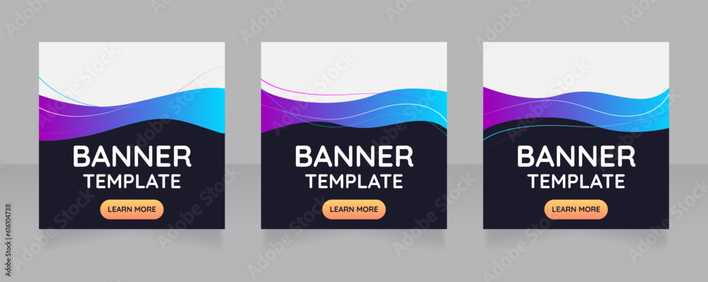 Cosmetology salon promo web banner design template. Vector flyer with text space. Advertising placard with customized copyspace. Printable poster for advertising. Quicksand font used