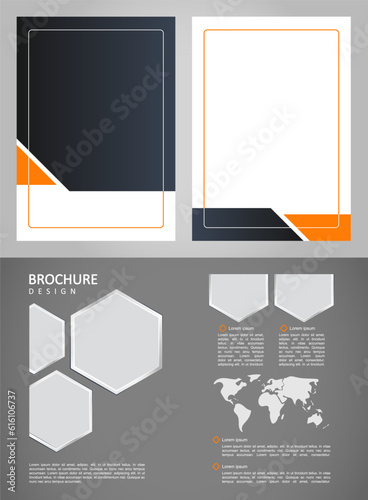 Global business expansion blank brochure design elements set. Overseas markets. Printable poster with customized copyspace. Kit with shapes and frames for leaflet decoration. Calibri, Arial fonts used