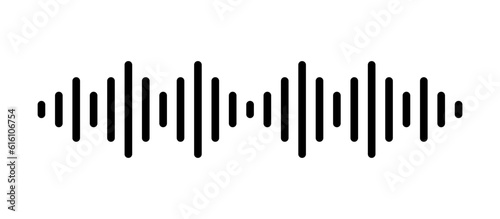 Music Soundwave Frequency Line Vector Illustration