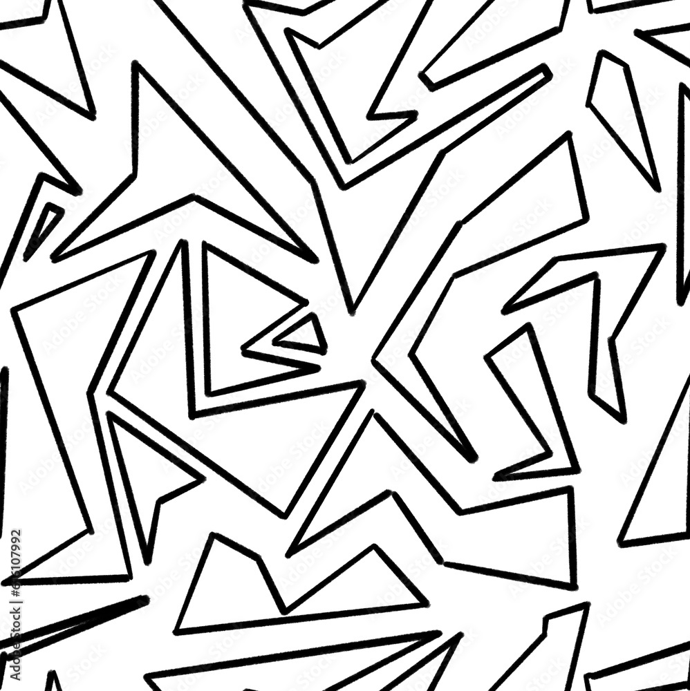 Tileable/seamless pattern hand drawn abstract art elements (pencil) Tileable/seamless pattern hand drawn abstract art elements (pencil)