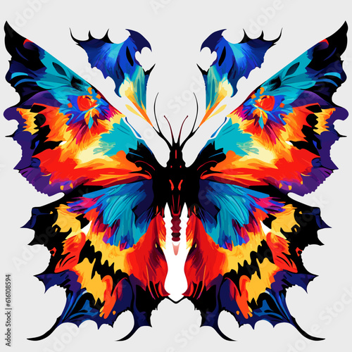 Butterfly in the form of a butterfly. Vector illustration.