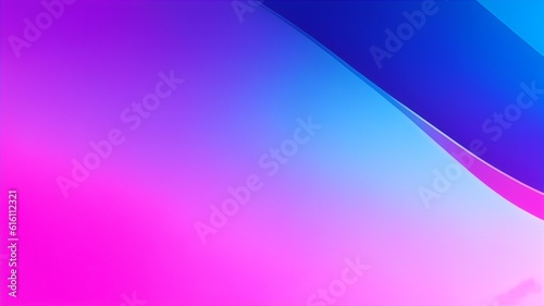 Purple pink blue color gradient background blurred futuristic illustration design. Neon colors flow, grainy texture effect. Generative AI