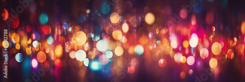 Magical Abstraction: Bokeh Background with Abstract Lights and Background. Generative AI,