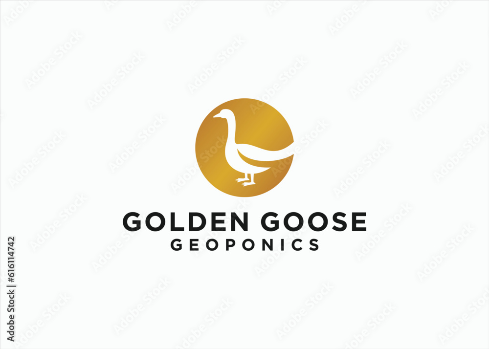 letter g swan logo design vector silhouette illustration