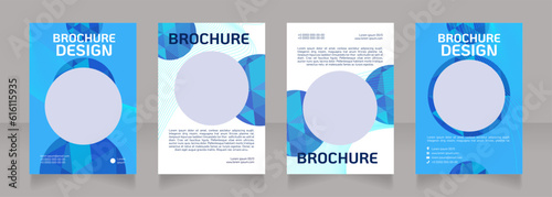 Patient support blank brochure design. Hospital service. Template set with copy space for text. Premade corporate reports collection. Editable 4 paper pages. KoHo Regular font used