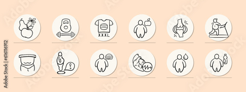 Weight Loss Journey Illustration. Weight loss and healthy lifestyle changes, including exercise, balanced nutrition, portion control, and determination. Pastel color background. Vector