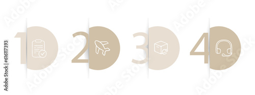 Intercontinental Transportation Icon. Global logistics, international shipping, cargo transport, freight forwarding. Vector line icon