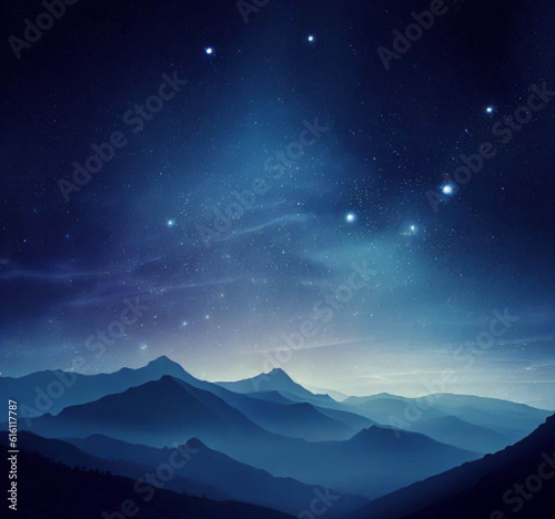 starry night sky