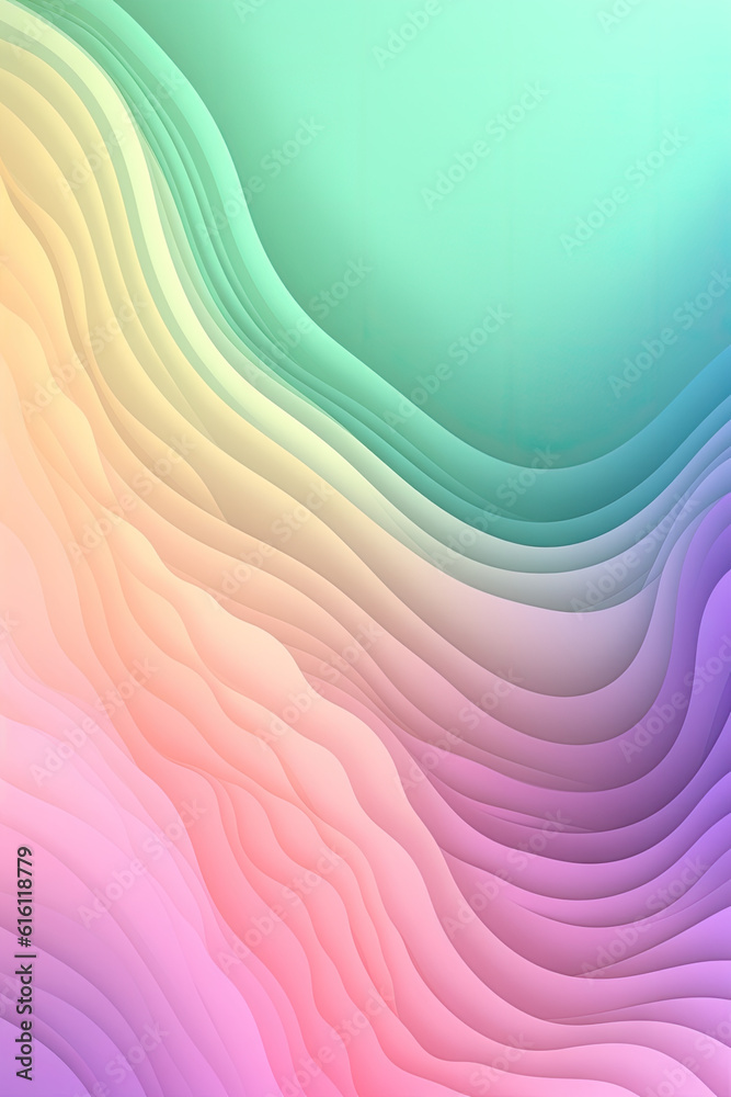 Abstract gradient background design in pastel colors