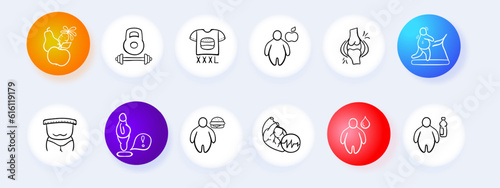 Dynamic workout programs. High-intensity interval training, cardio exercises, strength training, targeted fat burning, calorie burning workouts. Pastel color background. Vector line icon