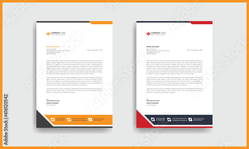 Creative and clean Letterhead Design Template